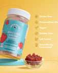 Sonnet Wellness Apple Cider Vinegar Gummies | Digestion | Gut Health | Weight Management | Cholesterol Management | Blood Sugar Control | Vegan | Gluten Free | 30 Gummies | Pack of 3